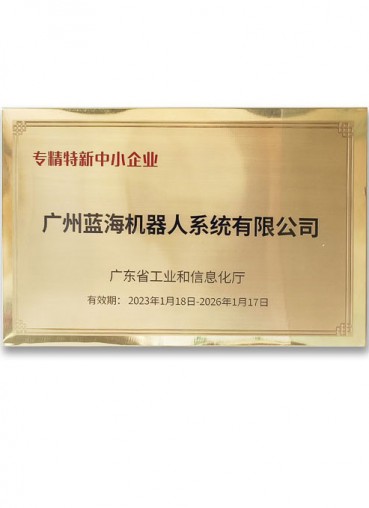 專(zhuān)精特新證書(shū)